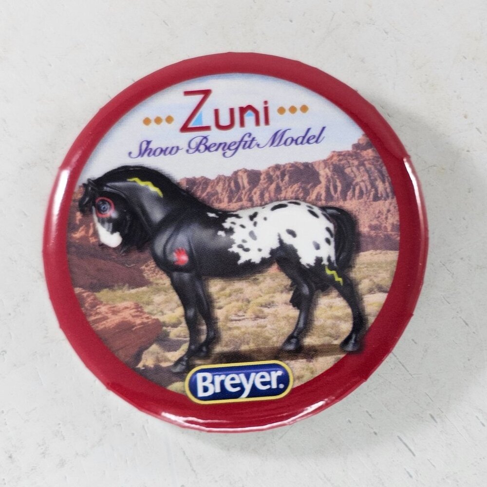 Breyer Horse Zuni Button Pin Show Benefit Model